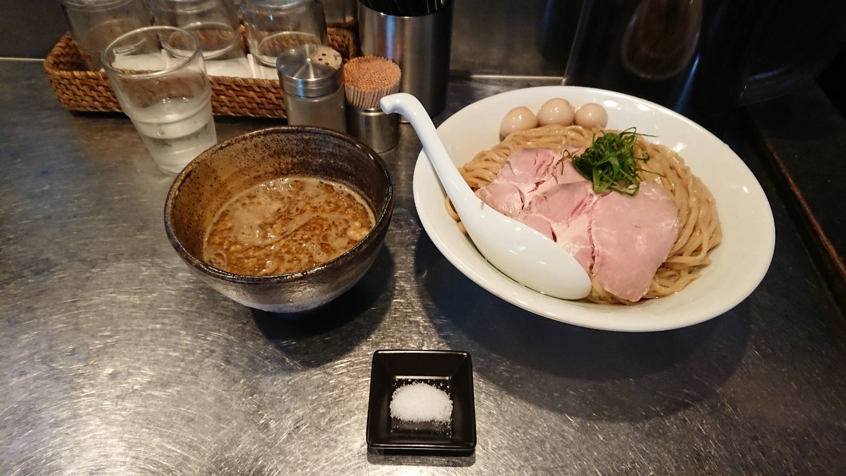 濃厚煮干しホタテつけ蕎麦