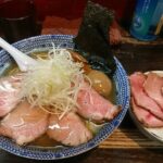 葛飾区高砂、麺心國もと：特製塩ら～めん960(大盛50)╋低温ちゃーしゅー250