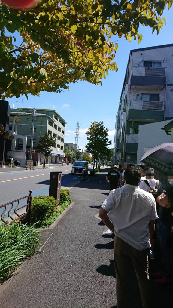 江戸川区船堀、大島：順番待ち