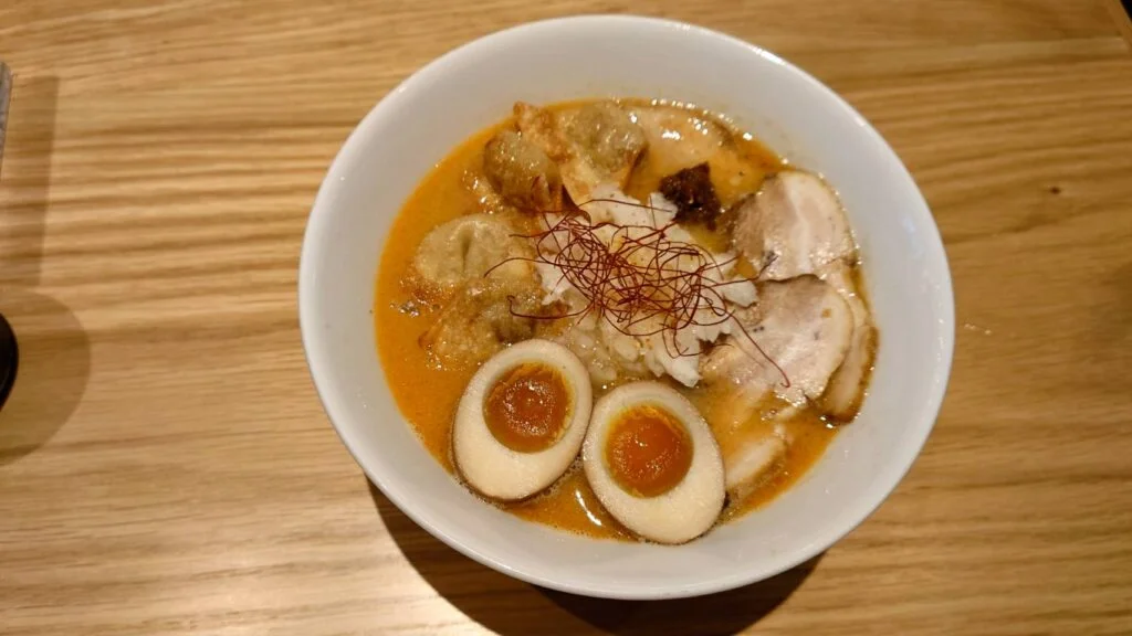 港区新橋、SHRIMP NOODLE海老ポタさん:海老ポタらぁめん全部のせ+大盛り