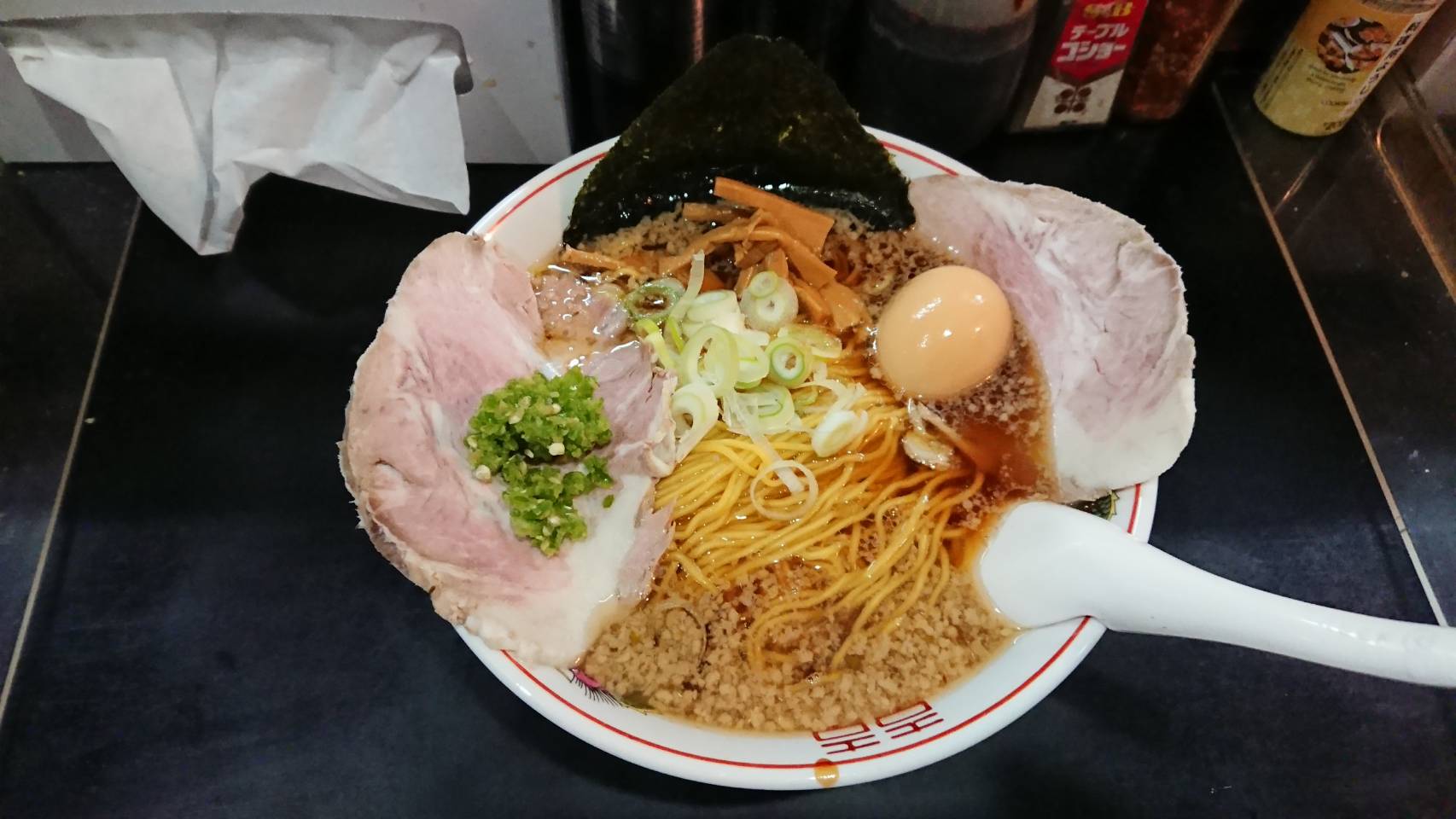 新宿区舟町、一条流がんこラーメン総本家さん：38年前のがんこの原点のラーメン