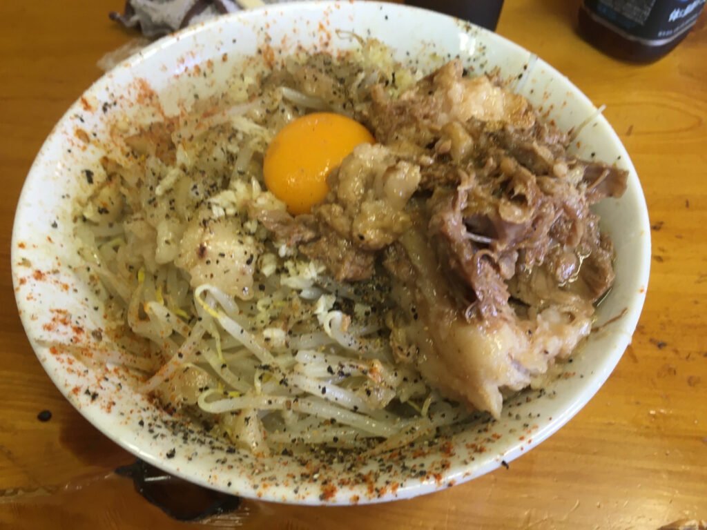 吹田市寿町、ラーメン池田屋 吹田店さん：汁なし