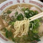 広島市西区横川新町、陽気 横川店さん：中華そば・スープと麺