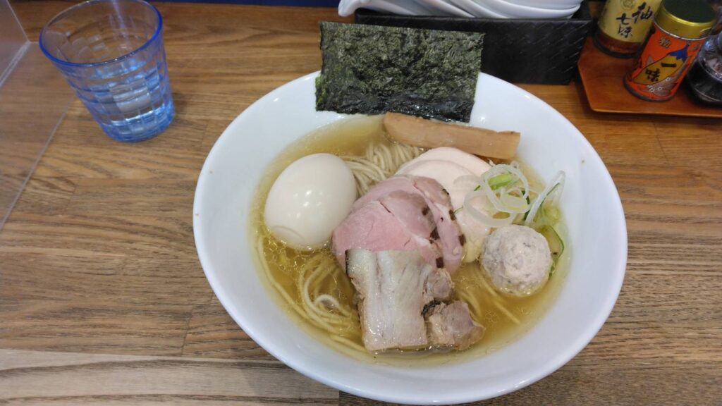 葛飾区立石、自家製麺 純さん：特製地鶏(塩)