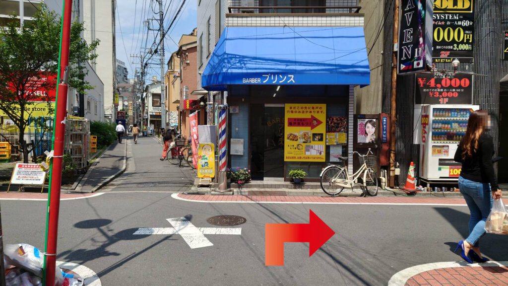 江東区亀戸、亀戸拉麺さん：店舗までのアクセス2