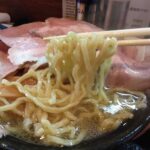 江東区亀戸、亀戸拉麺さん：特製拉麺 (塩)・スープと麺