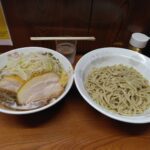 江東区亀戸、ラーメン二郎 亀戸店さん：つけ麺(大蒜､野菜増し)