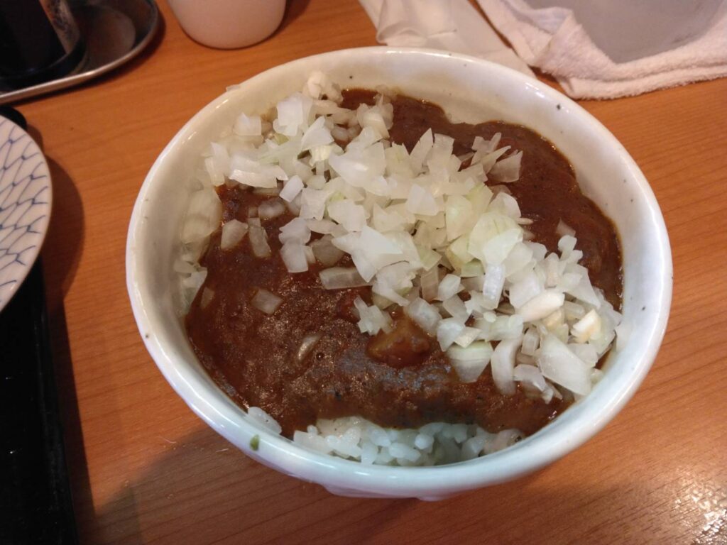 江東区亀戸、亀戸拉麺さん：ミニカレー