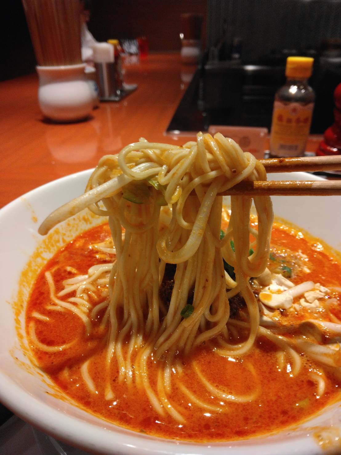 江東区東陽、成都正宗担々麺 つじ田 東陽町店さん：汁あり成都小麻婆飯セット+スープと麺