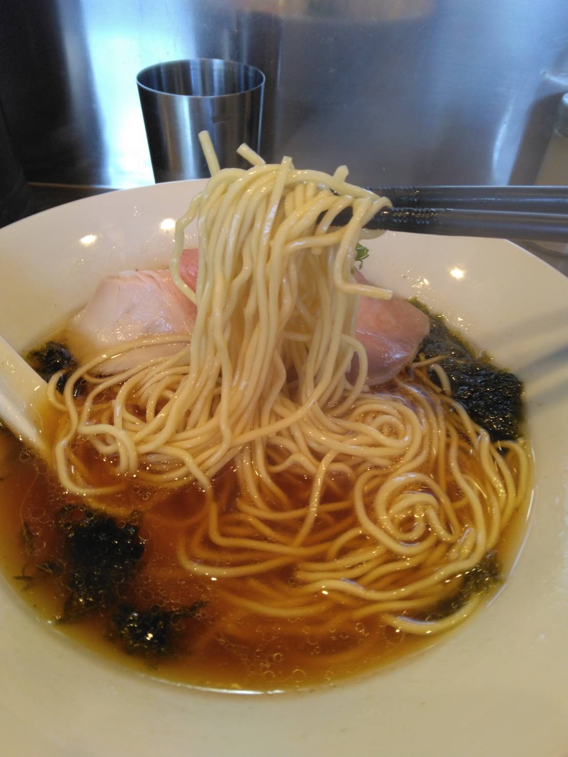 台東区東上野、さんじさん：スープと麺